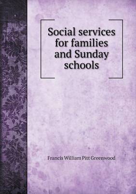 Book cover for Social services for families and Sunday schools