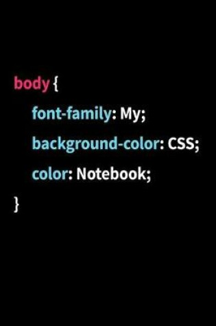 Cover of Coding Notebook CSS DevOps Lined Gift For Front End Coder