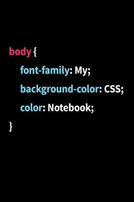 Book cover for Coding Notebook CSS DevOps Lined Gift For Front End Coder