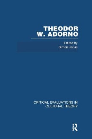 Cover of Theod Ador Crit Eval Cult V3