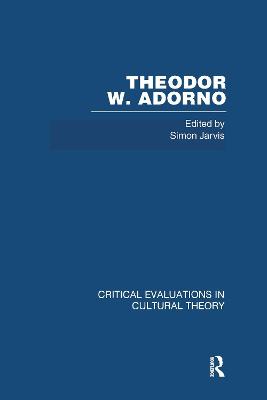 Book cover for Theod Ador Crit Eval Cult V3