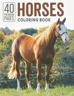 Book cover for Horses Coloring Book