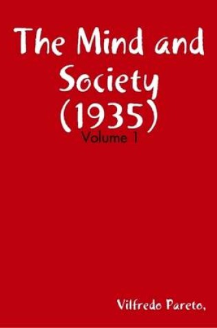 Cover of The Mind and Society (1935) Volume: 1