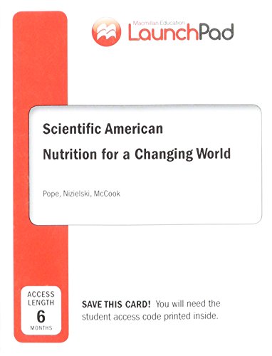 Book cover for Launchpad for Scientific American Nutrition for a Changing World (1-Term Access)