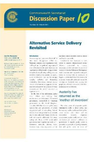 Cover of Alternative Service Delivery Revisited