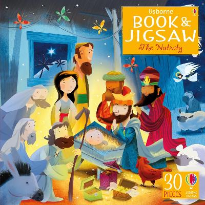 Cover of Usborne Book and Jigsaw The Nativity