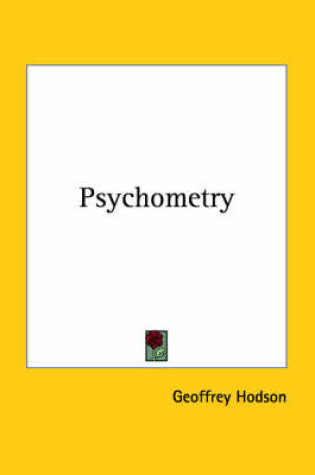 Cover of Psychometry