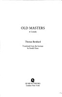 Cover of Old Masters