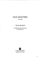 Book cover for Old Masters