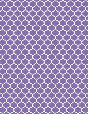 Book cover for Moroccan Trellis - Deluge Purple 101 - Lined Notebook With Margins 8.5x11