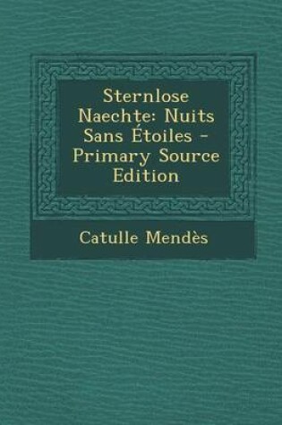 Cover of Sternlose Naechte