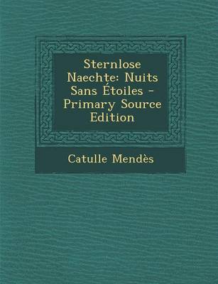 Book cover for Sternlose Naechte