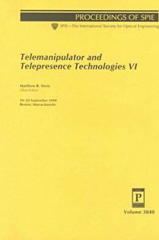 Cover of Telemanipulator and Telepresence Technologies-Vi