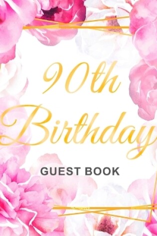 Cover of 90th Birthday Guest Book