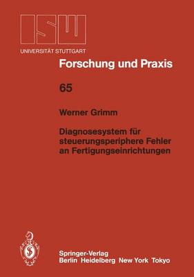 Book cover for Diagnosesystem für steuerungsperiphere Fehler an Fertigungseinrichtungen