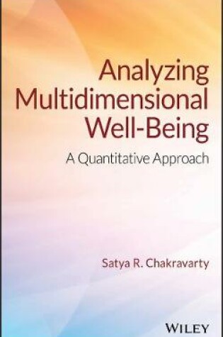 Cover of Analyzing Multidimensional Well-Being