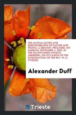 Book cover for The Mutual Duties and Responsibilities of Pastor and People