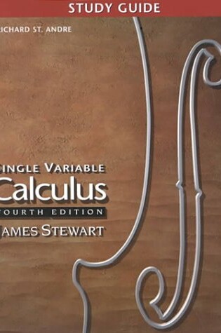 Cover of Study Guide for Stewart's Single Variable Calculus