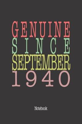 Book cover for Genuine Since September 1940