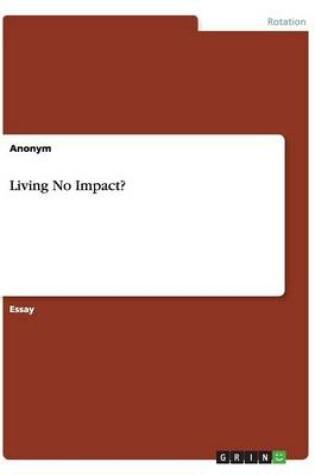 Cover of Living No Impact?