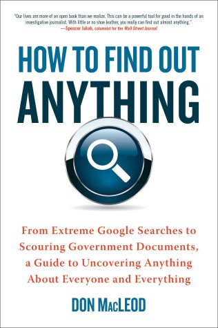 Book cover for How to Find Out Anything