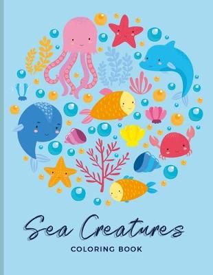 Book cover for Sea Creatures Coloring Book