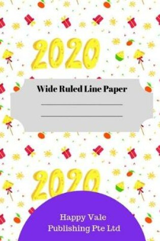 Cover of 2020 New Year Theme Wide Ruled Line Paper