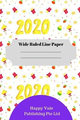 Book cover for 2020 New Year Theme Wide Ruled Line Paper