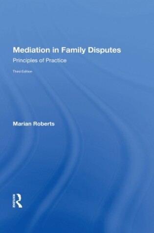 Cover of Mediation in Family Disputes
