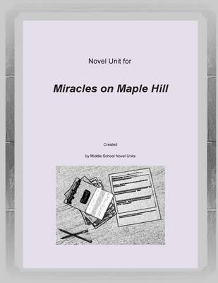 Book cover for Novel Unit for Miracles on Maple Hill