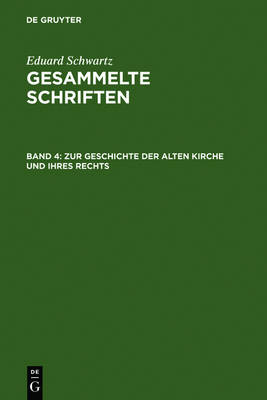 Book cover for Zur Geschichte Der Alten Kirche Und Ihres Rechts