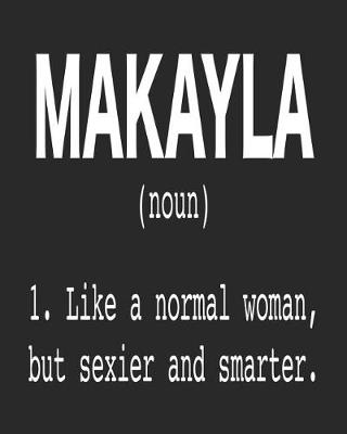 Book cover for Makayla (Noun) 1. Like a Normal Woman, But Sexier and Smarter.