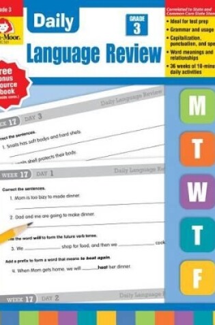 Cover of Daily Language Review Grade 3