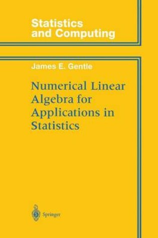 Cover of Numerical Linear Algebra for Applications in Statistics