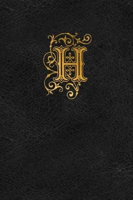 Book cover for Old English Monogram Journal - Letter H