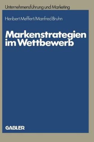 Cover of Markenstrategien im Wettbewerb