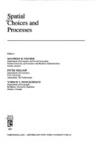 Cover of Spatial Choices and Processes