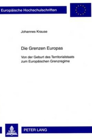 Cover of Die Grenzen Europas