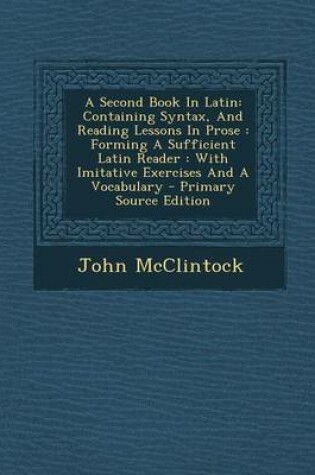 Cover of A Second Book in Latin