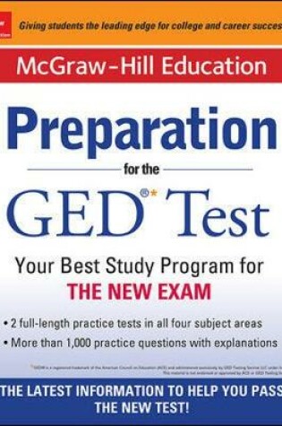 Cover of McGraw-Hill Education Preparation for the GED® Test