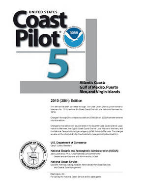 Book cover for Us Coast Pilot 5 Gulf of Mexico, Puerto Rico and Virgin Islands