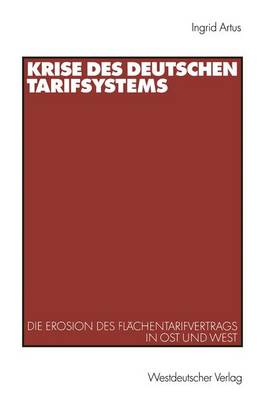 Book cover for Krise Des Deutschen Tarifsystems