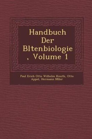 Cover of Handbuch Der Bl Tenbiologie, Volume 1