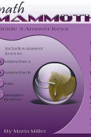Cover of Math Mammoth Grade 3 Answer Keys