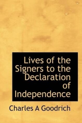 Cover of Lives of the Signers to the Declaration of Independence