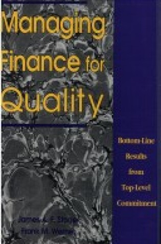 Cover of Managing Finance for Quality