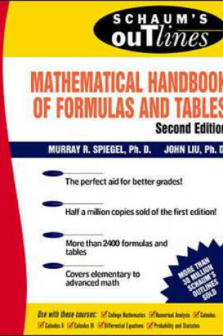 Cover of Schaum's Mathematical Handbook of Formulas and Tables