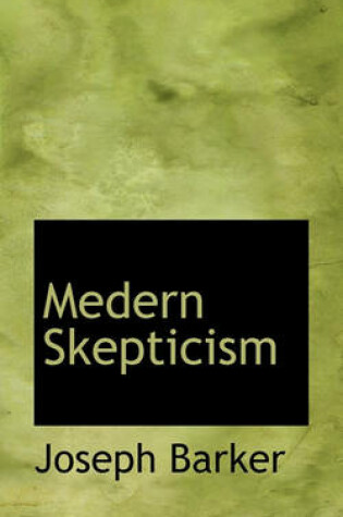 Cover of Medern Skepticism