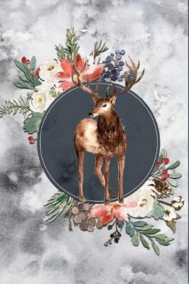 Book cover for Floral Deer Journal