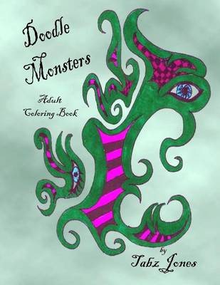 Book cover for Doodle Monsters Adult Coloring Book